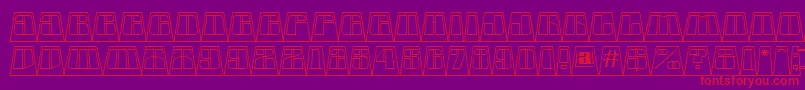 AGlobuscmotllnbk Font – Red Fonts on Purple Background