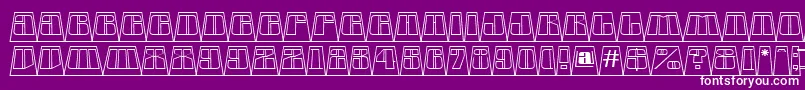 AGlobuscmotllnbk Font – White Fonts on Purple Background