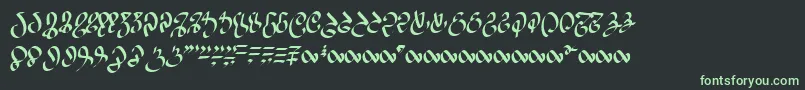 Wizardspeak Font – Green Fonts on Black Background