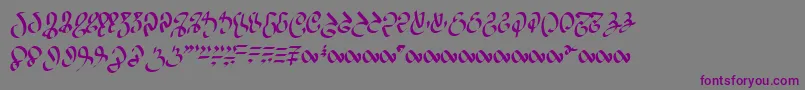 Wizardspeak Font – Purple Fonts on Gray Background