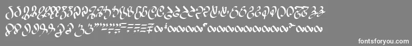 フォントWizardspeak – 灰色の背景に白い文字