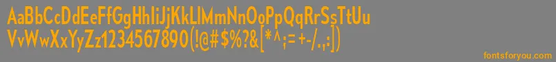 MesmerizeCdRg-Schriftart – Orangefarbene Schriften auf grauem Hintergrund