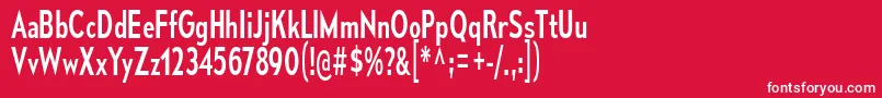 MesmerizeCdRg Font – White Fonts on Red Background