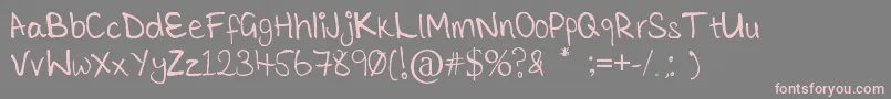 TickleMeElmo Font – Pink Fonts on Gray Background