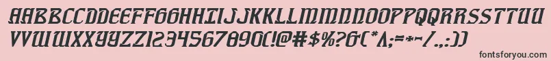 フォントFiddlerscoveexpital – ピンクの背景に黒い文字