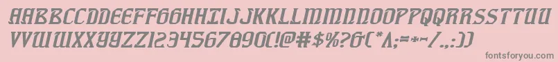 Fiddlerscoveexpital Font – Gray Fonts on Pink Background