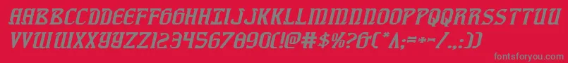 Fiddlerscoveexpital Font – Gray Fonts on Red Background