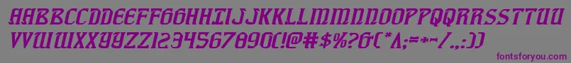 フォントFiddlerscoveexpital – 紫色のフォント、灰色の背景