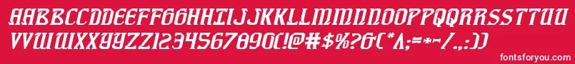 Fiddlerscoveexpital Font – White Fonts on Red Background