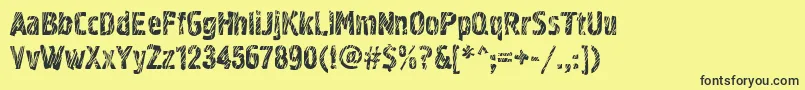 Grf02zC Font – Black Fonts on Yellow Background