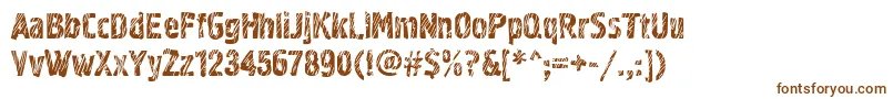 Grf02zC Font – Brown Fonts on White Background