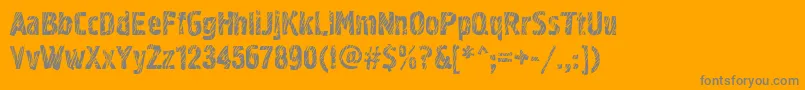 Grf02zC Font – Gray Fonts on Orange Background