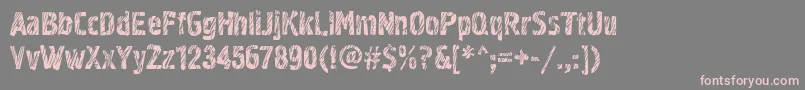 Grf02zC Font – Pink Fonts on Gray Background