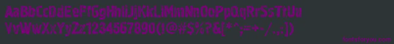 Шрифт Grf02zC – фиолетовые шрифты на чёрном фоне