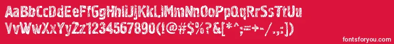 Grf02zC Font – White Fonts on Red Background