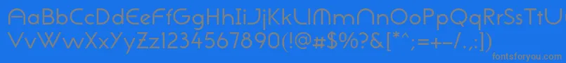 Weitere Informationen zur NeogothisadfstdRegular-Schriftart NeogothisadfstdRegular-Schriftart – Graue Schriften auf blauem Hintergrund