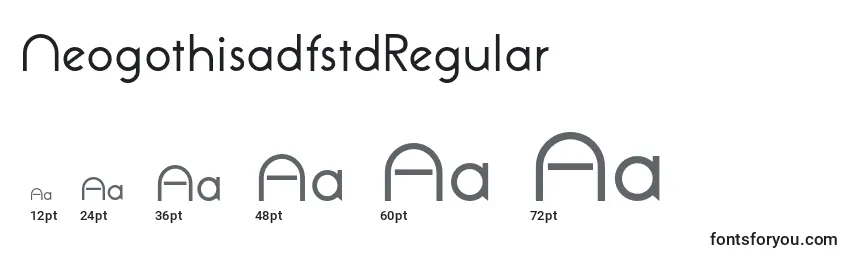 NeogothisadfstdRegular Font Sizes