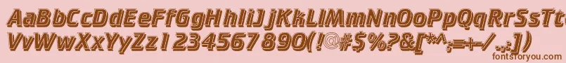 CrkIs Font – Brown Fonts on Pink Background
