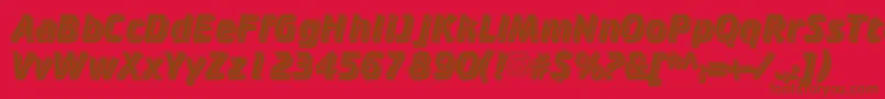 CrkIs Font – Brown Fonts on Red Background