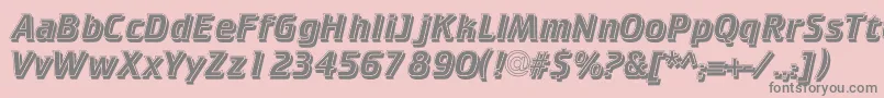 CrkIs Font – Gray Fonts on Pink Background