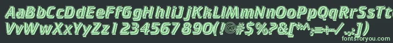 CrkIs Font – Green Fonts on Black Background