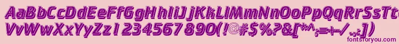 CrkIs Font – Purple Fonts on Pink Background