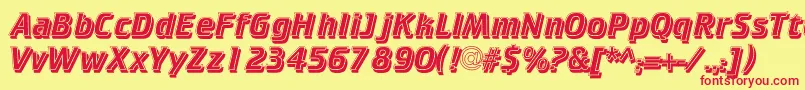 CrkIs Font – Red Fonts on Yellow Background