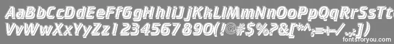 フォントCrkIs – 灰色の背景に白い文字