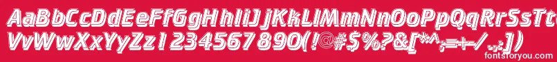 CrkIs Font – White Fonts on Red Background