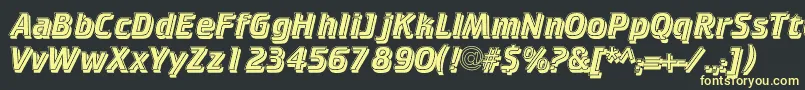 CrkIs Font – Yellow Fonts on Black Background