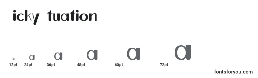 TickyItuation Font Sizes