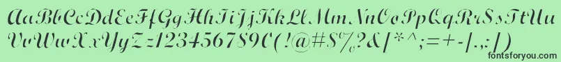 Wrexhalt Font – Black Fonts on Green Background