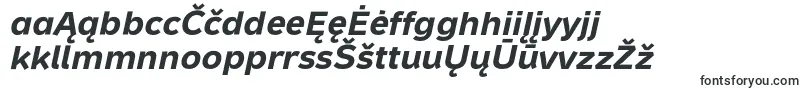 Police MetronTextProBoldItalic – polices lituaniennes
