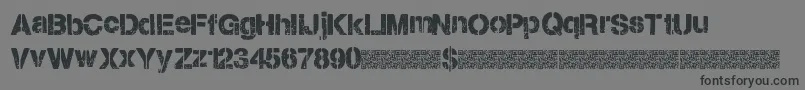 Citystencil Font – Black Fonts on Gray Background