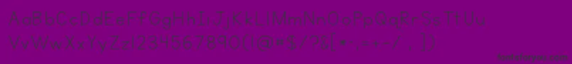 Kgneatlyprintedspaced Font – Black Fonts on Purple Background