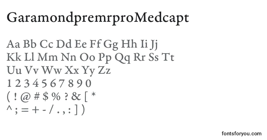 Police GaramondpremrproMedcapt - Alphabet, Chiffres, Caractères Spéciaux