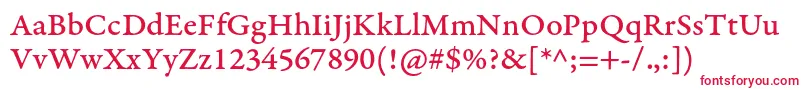 GaramondpremrproMedcapt Font – Red Fonts