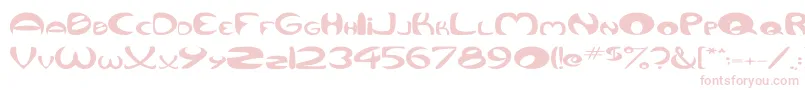 QurveWide-Schriftart – Rosa Schriften