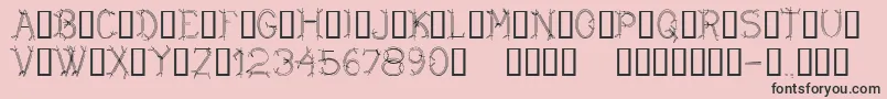 CfdwarfRegular Font – Black Fonts on Pink Background