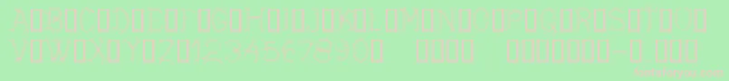 フォントCfdwarfRegular – 緑の背景にピンクのフォント