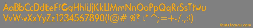 Tanklason Font – Orange Fonts on Gray Background