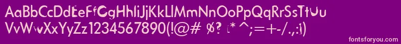 Tanklason Font – Pink Fonts on Purple Background