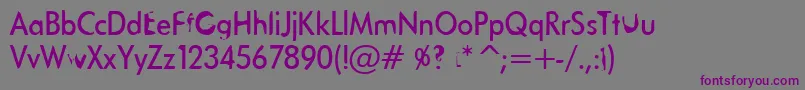Tanklason Font – Purple Fonts on Gray Background
