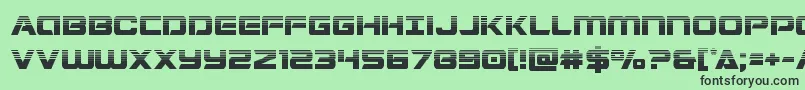 Stardusterhalf Font – Black Fonts on Green Background