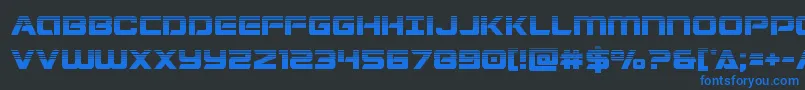 Stardusterhalf Font – Blue Fonts on Black Background