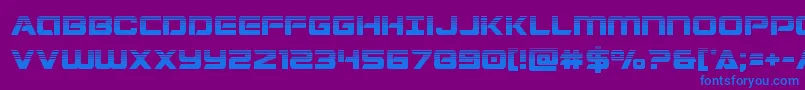 Stardusterhalf Font – Blue Fonts on Purple Background