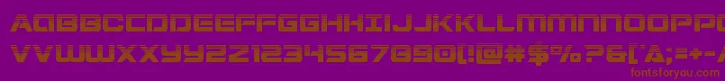 Stardusterhalf Font – Brown Fonts on Purple Background