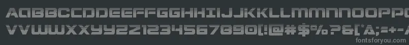 Stardusterhalf Font – Gray Fonts on Black Background