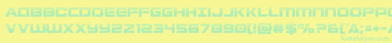 Stardusterhalf Font – Green Fonts on Yellow Background