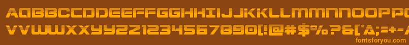 Stardusterhalf Font – Orange Fonts on Brown Background